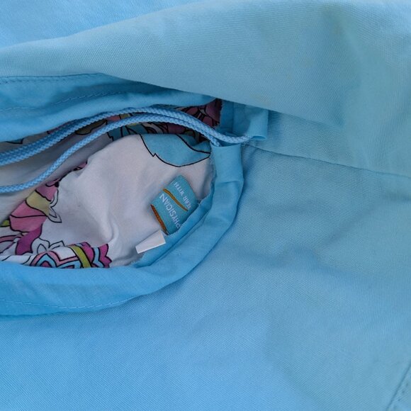 Matching Sun Hat and Calvin Klein Light Blue One Piece Swimsuit Size 10 - Picture 6 of 10